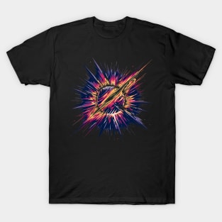 Geometric Solar Burst: Solar Flare T-Shirt